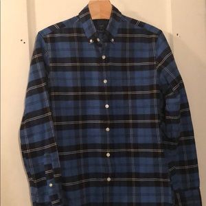 J. Crew Flannel Oxford Plaid Shirt